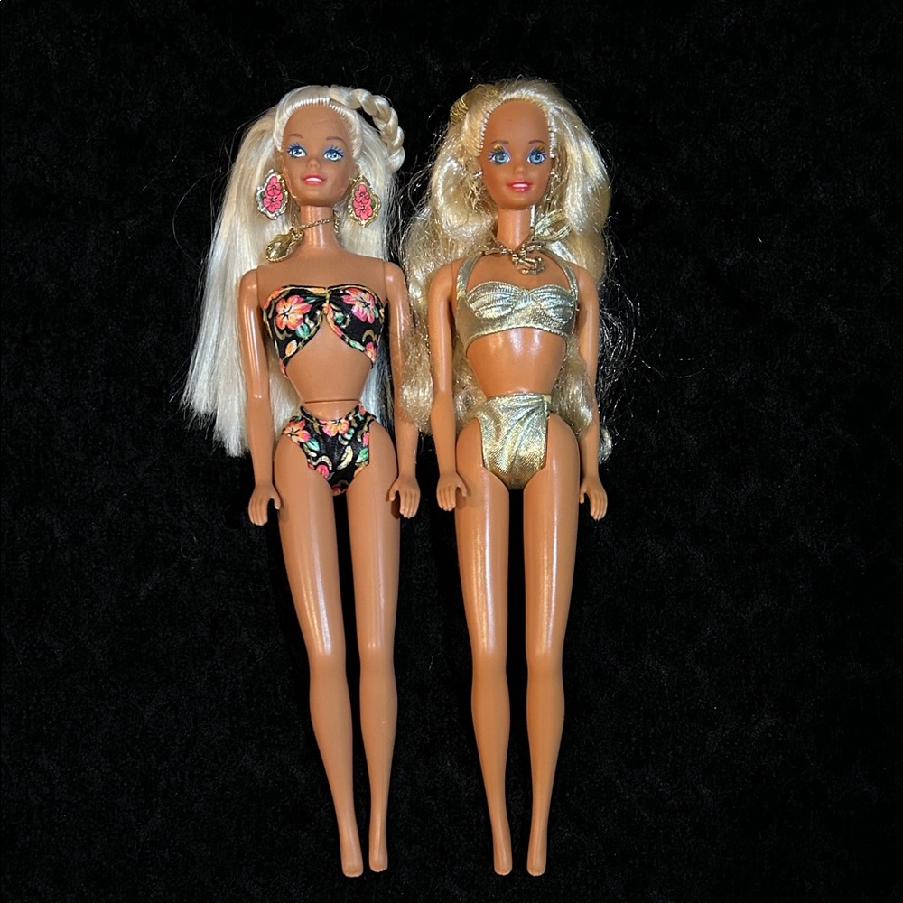 1991 Sun Sensation Barbie and 1994 Tropical Splash Barbie